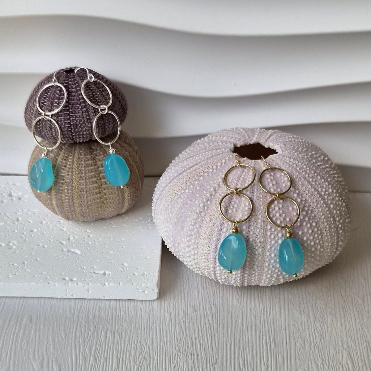Azelle Chalcedony Earrings