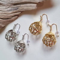 Baroque Short Wire Ball Earrings