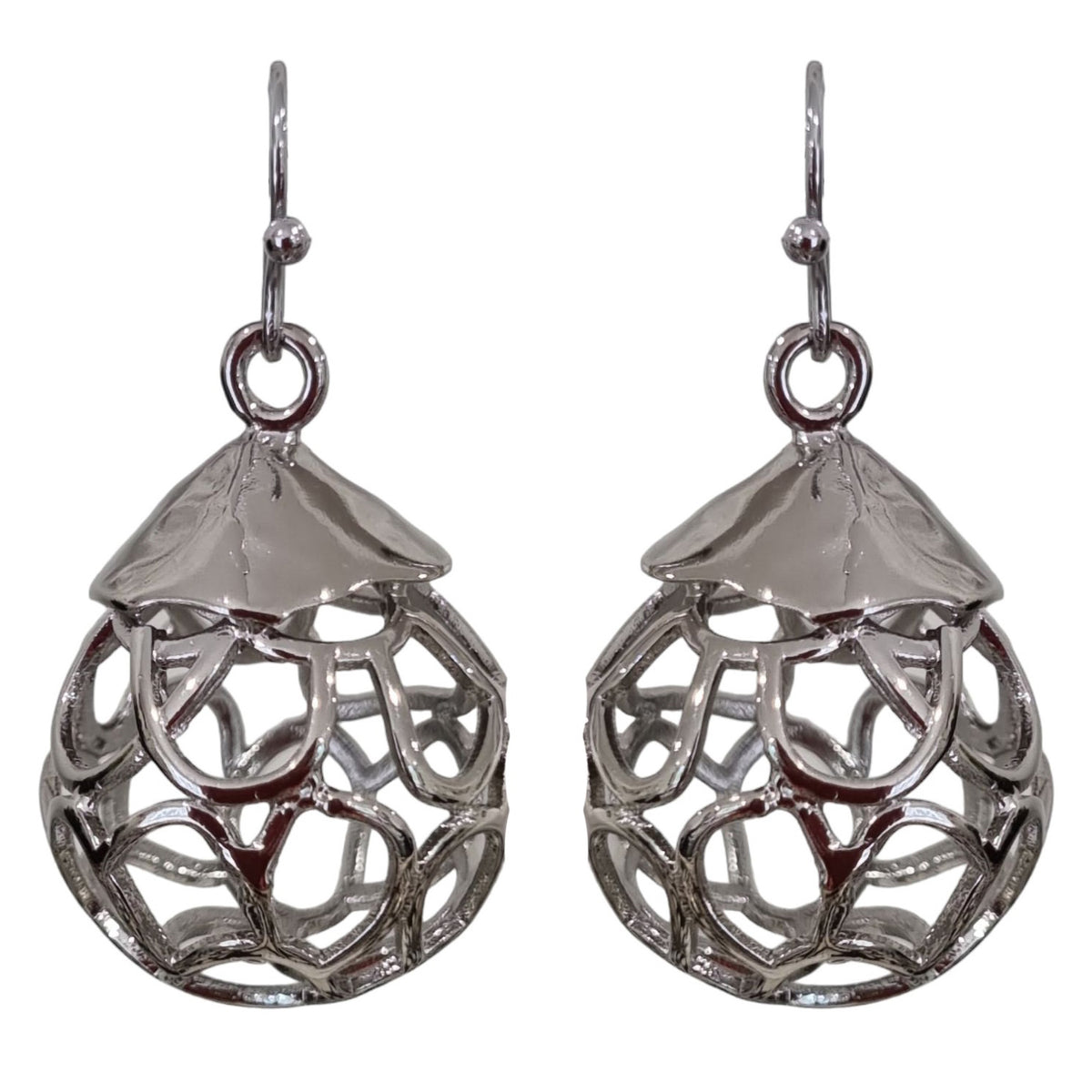 Baroque Short Wire Ball Earrings