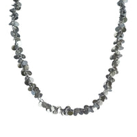 Briella Gold or Platinum Matte Disc Charm Necklace