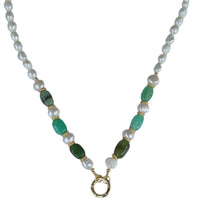 Brielle Pearl and Gemstone Necklace Available in 7 gemstones