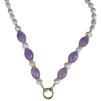 Brielle Pearl and Gemstone Necklace Available in 7 gemstones