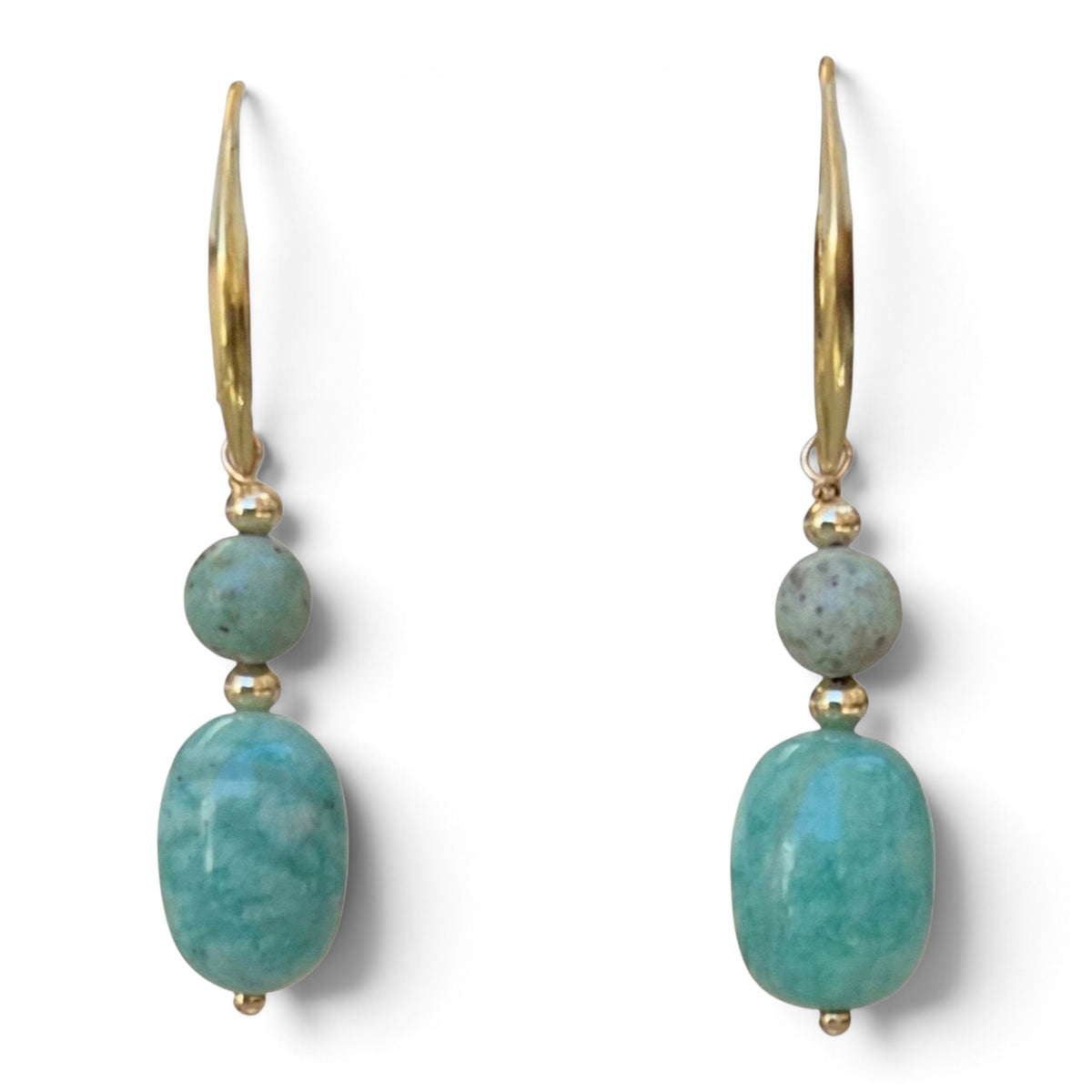Caliora Turquoise and Amazonite Earrings