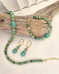 Caliora Turquoise and Amazonite Necklace, bracelet and Earrings