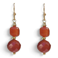 Calista Carnelian and Red Aventurine Earrings