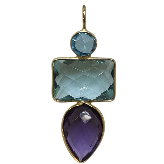 Candyland Charms Amethyst Blue Topaz Crystal Gemstone