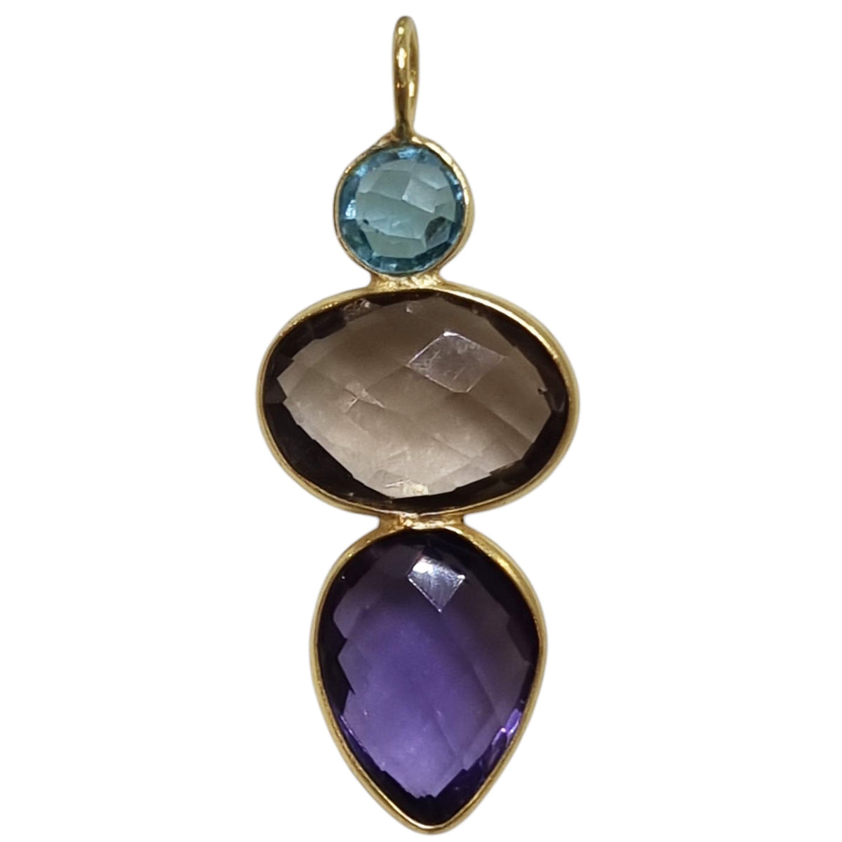 Candyland Charms Amethyst Smokey Quartz Blue Topaz Crystal