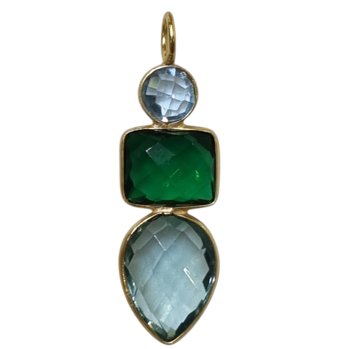Candyland Charms Blue Topaz Emerald Crystal