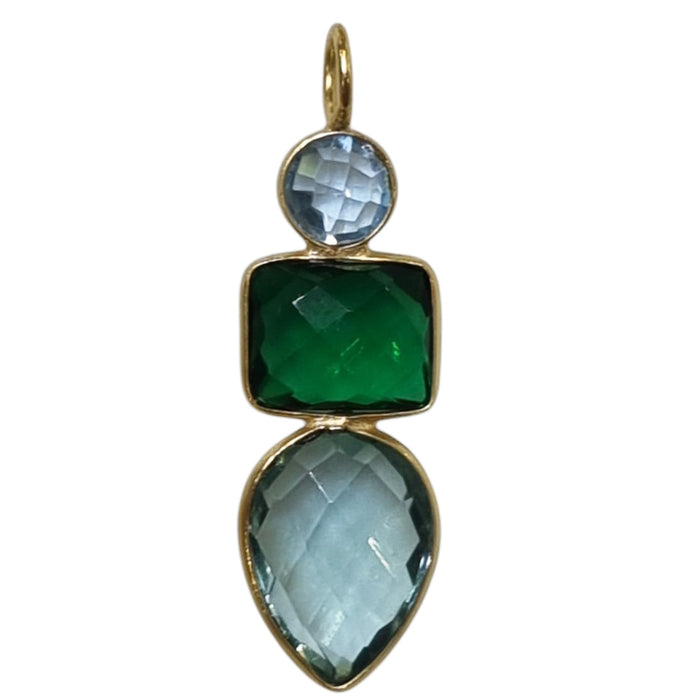Candyland Charms Blue Topaz Emerald Crystal