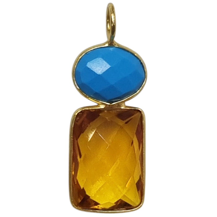 Candyland Charms Citrine Turquoise Crystal