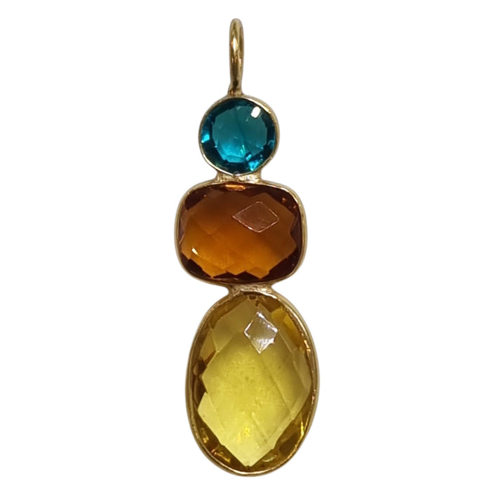 Candyland Charms Lemon Beer Quartz Tourmaline Crystal