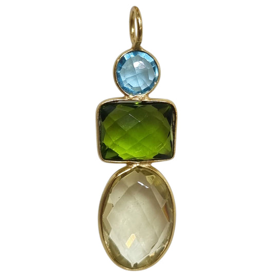 Candyland Charms Lemon Quartz Peridot Blue Topaz Crystal Gemstone