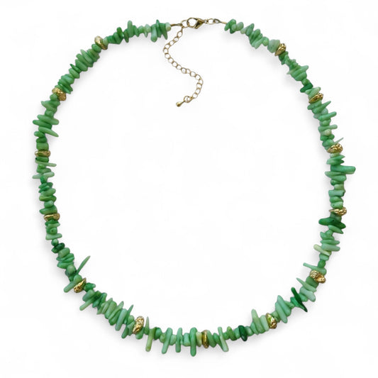 Coastline Coral Necklace-Green