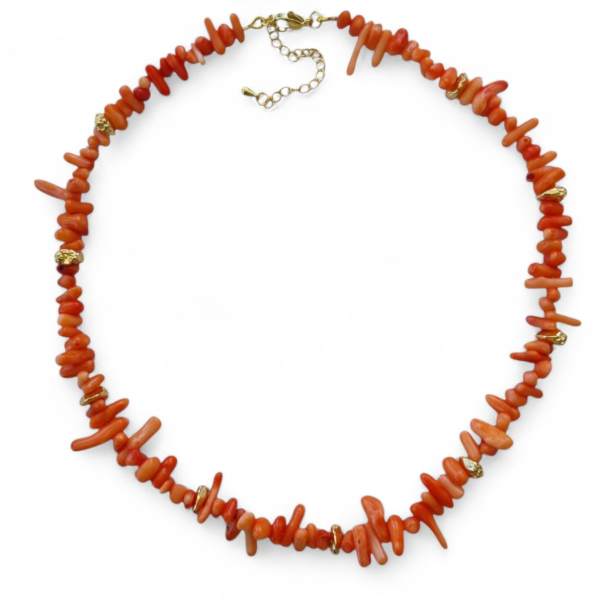 Coastline Coral Necklace-Orange