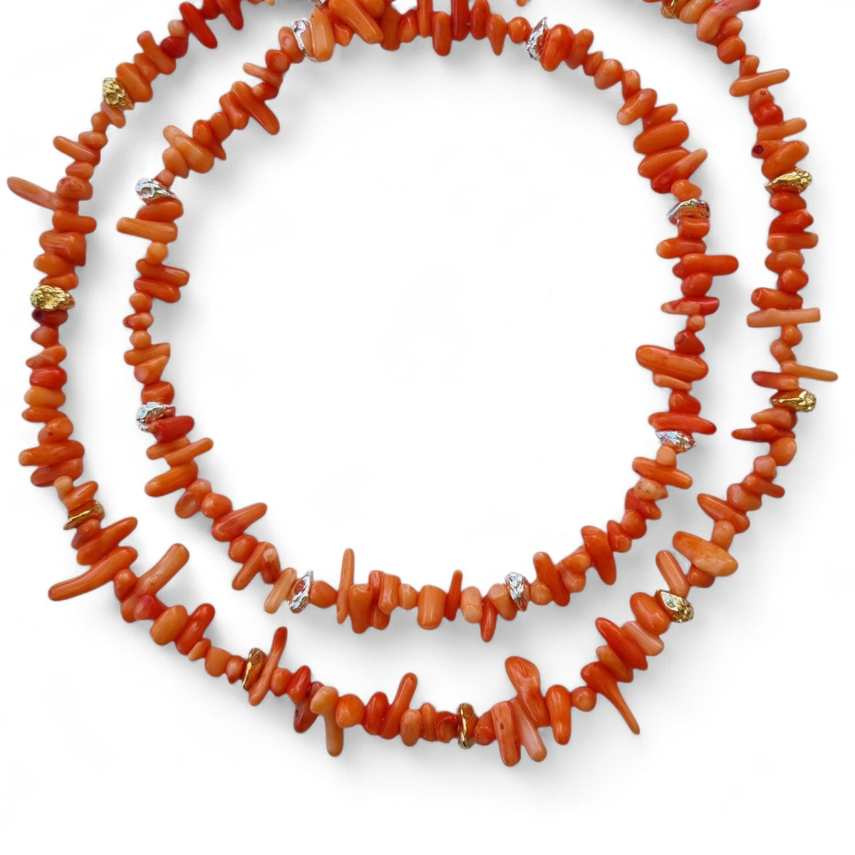 Coastline Coral Necklace-Orange