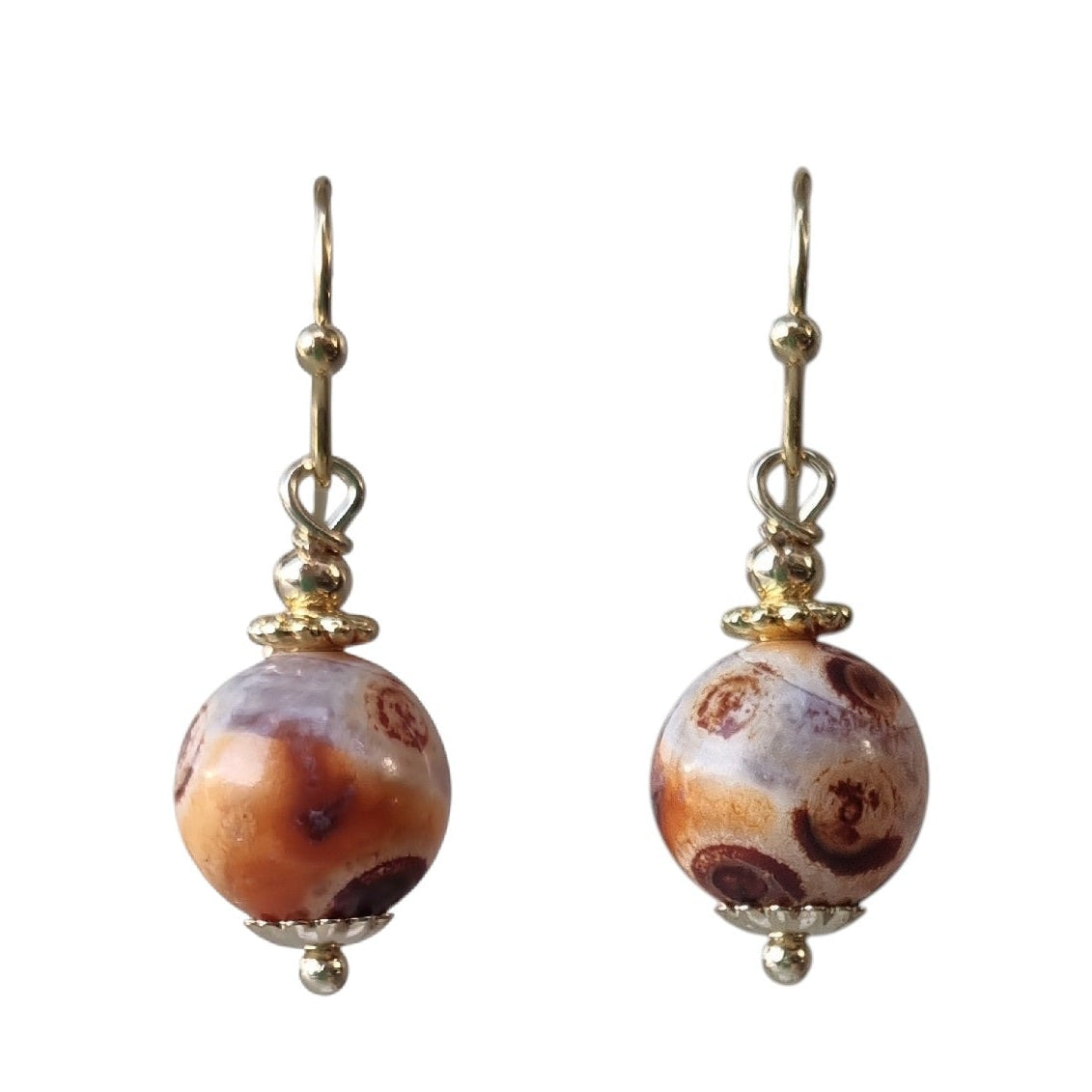 Dream Fire Agate Earrings