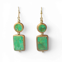 Federico Green Turquoise Earrings