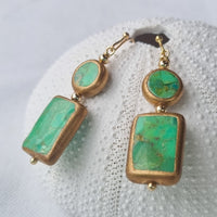 Federico Green Turquoise Earrings
