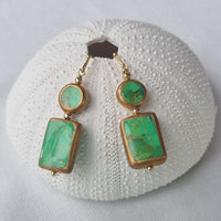 Federico Green Turquoise Earrings