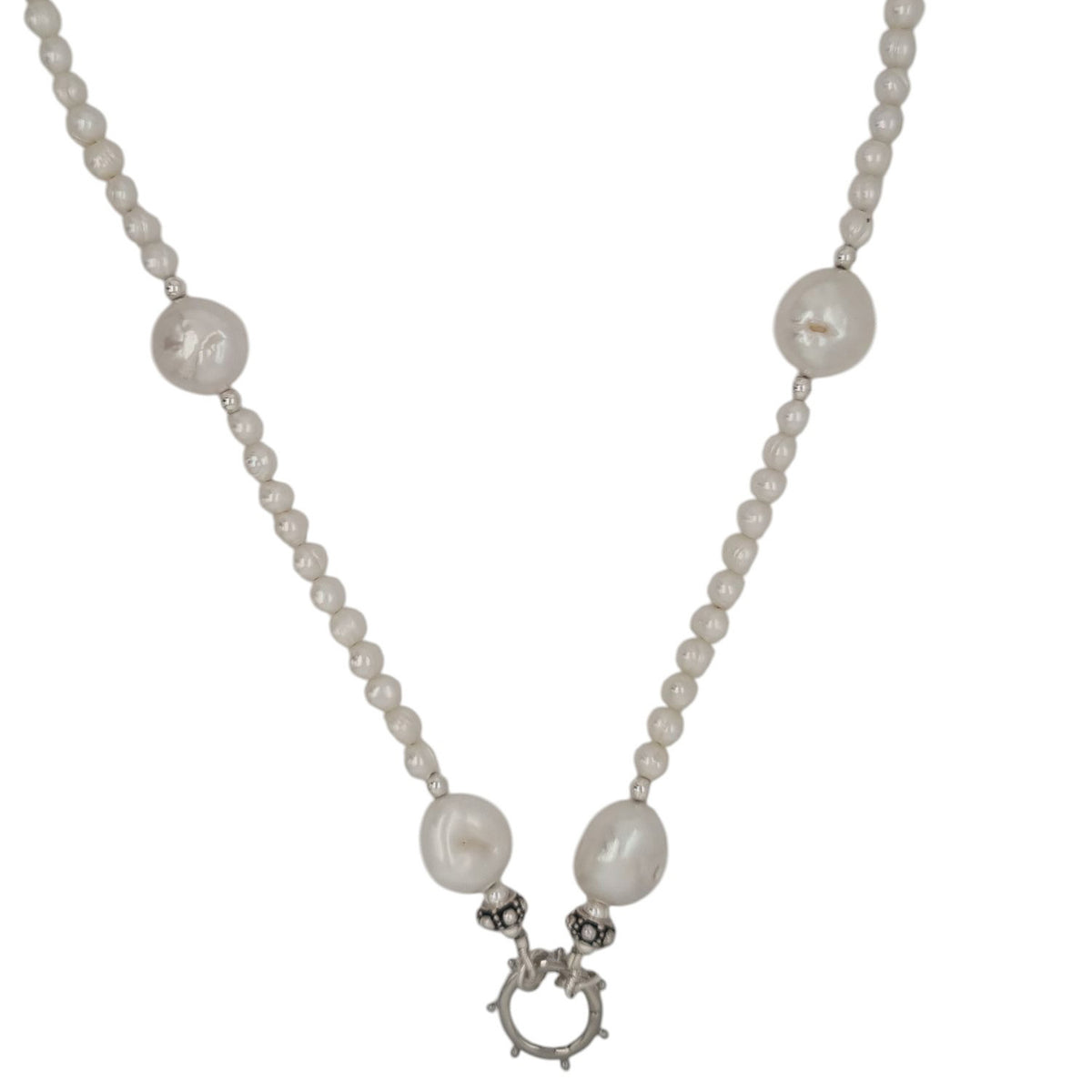 Gigi Freshwater Pearl Choker Charm Necklace