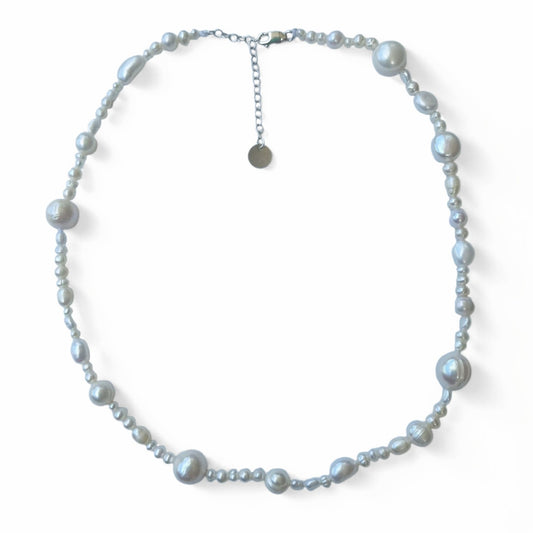 Golden Dune Granule Pearl Necklace