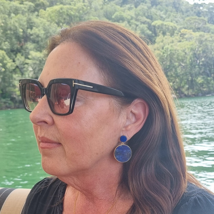 Indigo Lapis Lazuli Earrings