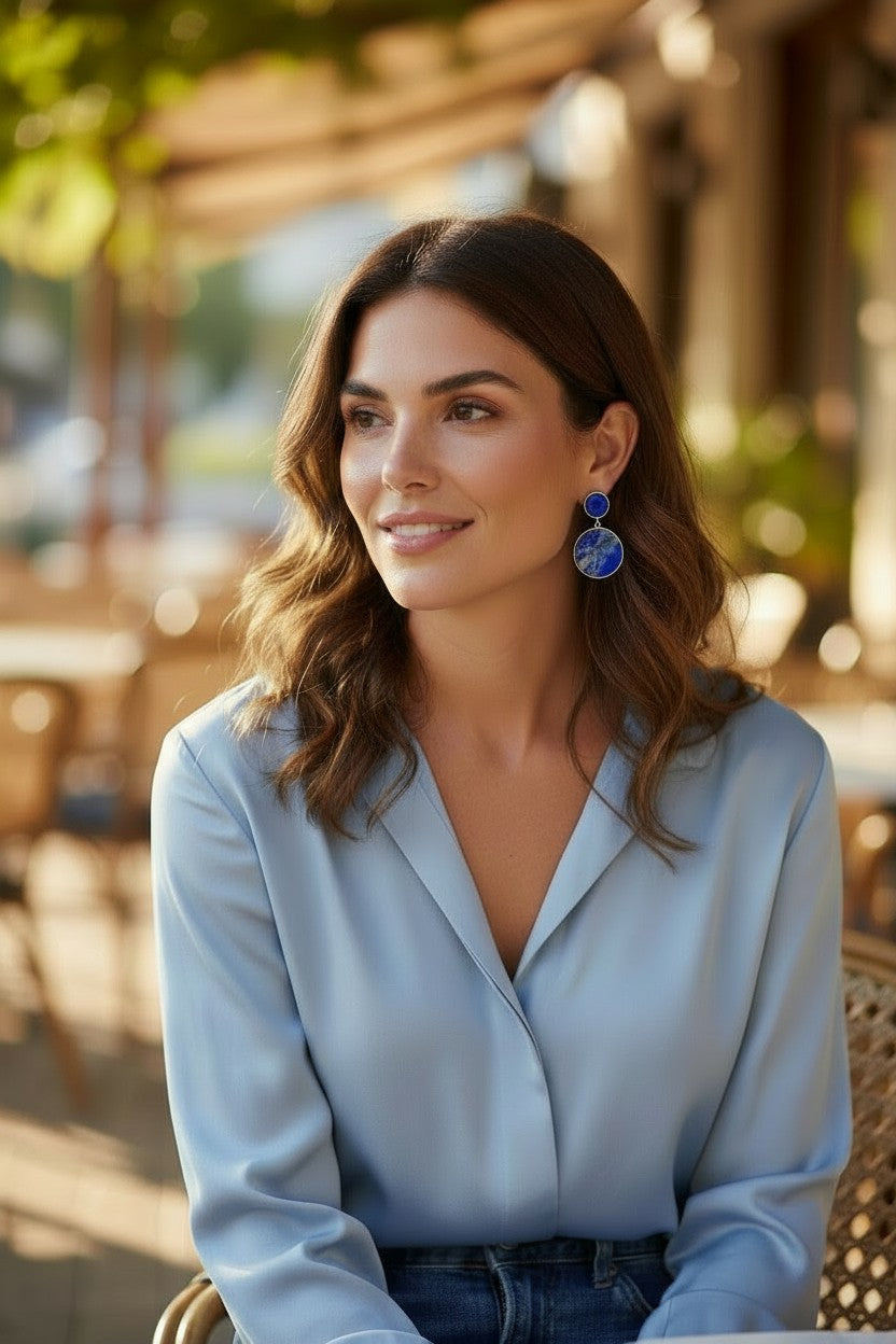 Indigo Lapis Lazuli Earrings