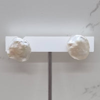Iris Freshwater Keshi Pearl Sterling Silver stud earrings with add on drops