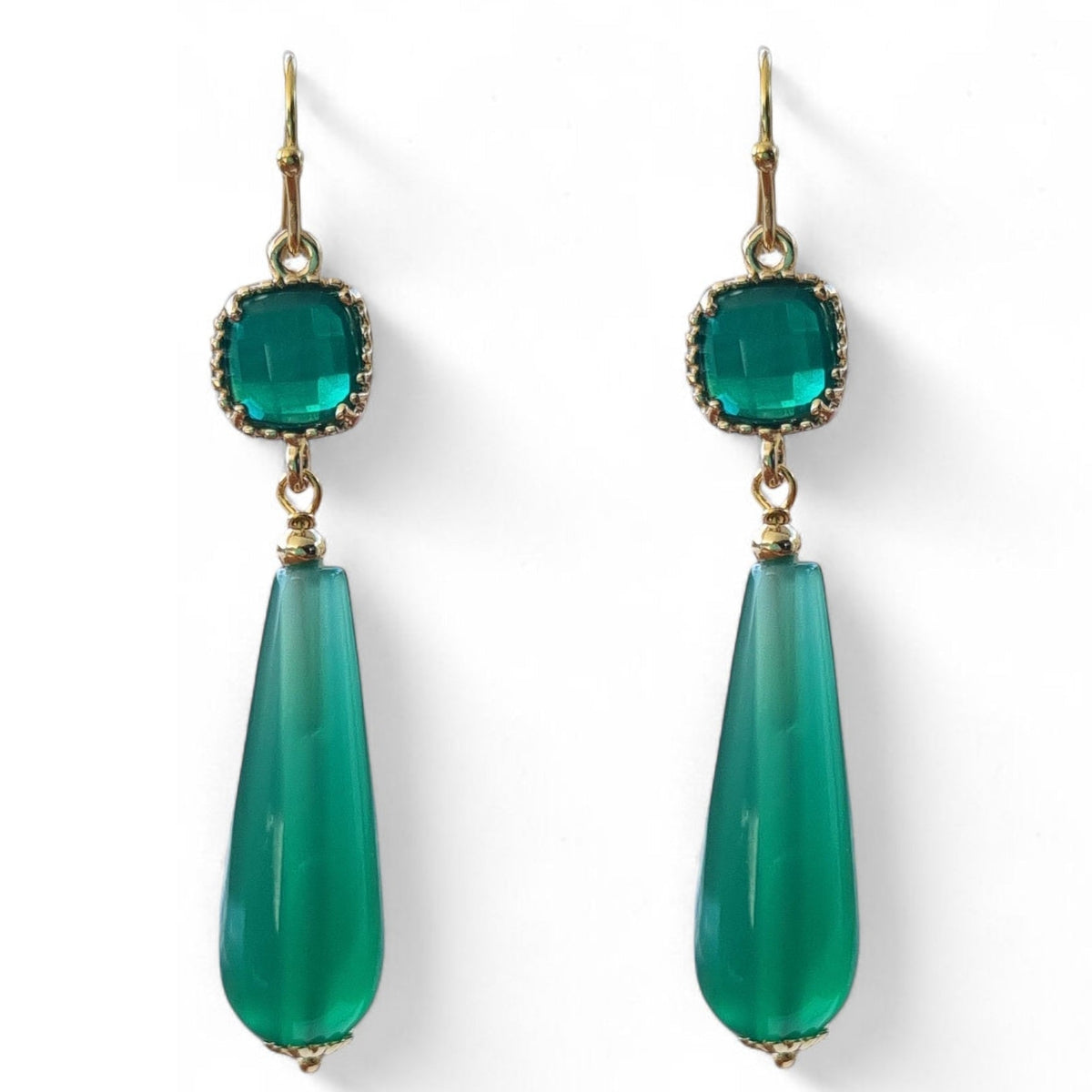 Jessi Green Onyx Earrings