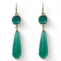 Jessi Green Onyx Earrings