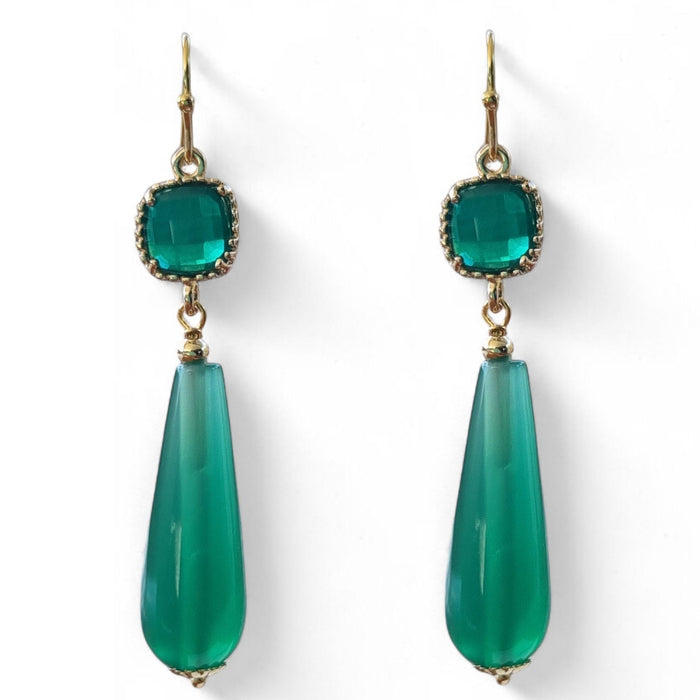 Jessi Green Onyx Earrings