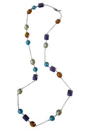 Kirsten Gemstone Chain Necklace