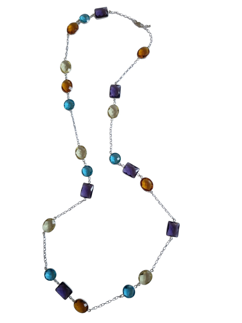 Kirsten Gemstone Chain Necklace