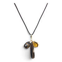 La Petite Adjustable Sliding Cord necklaces-Chocolate