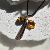 La Petite Adjustable Sliding Cord necklaces-Chocolate