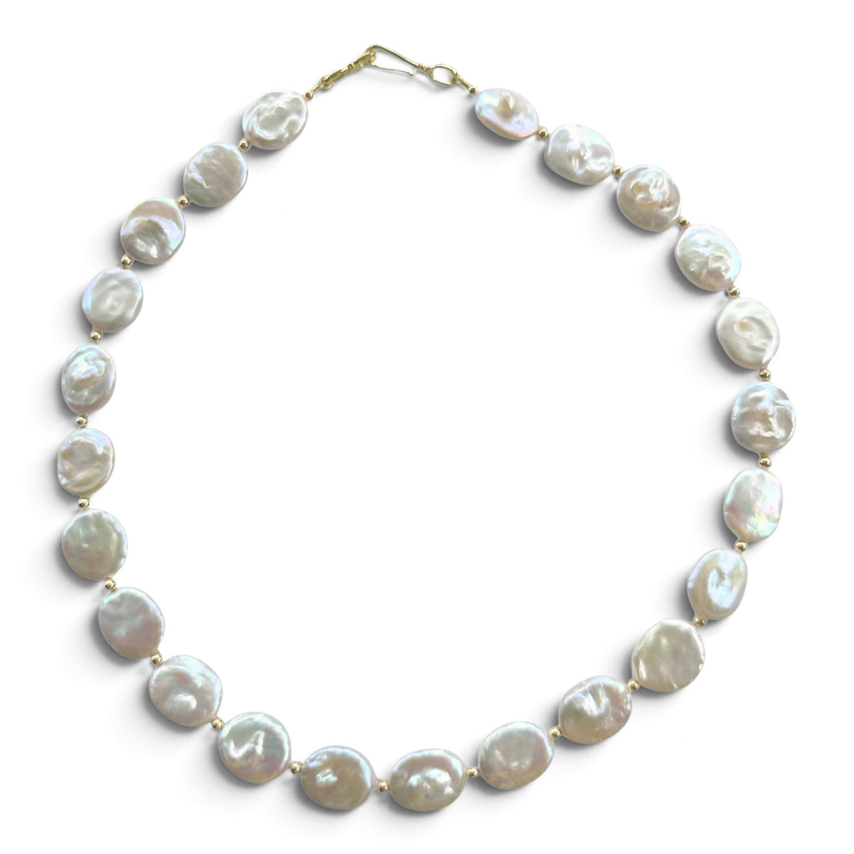 Liana Oval Freshwater Pearl Necklace
