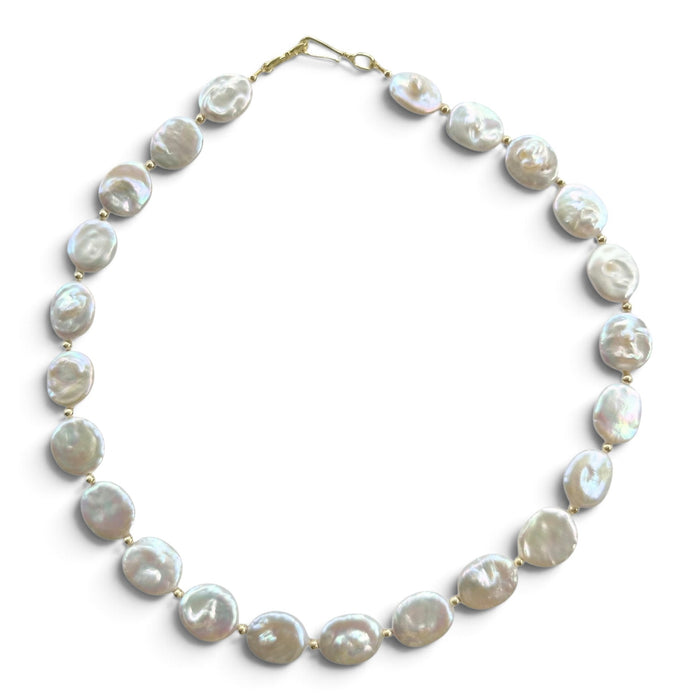Liana Oval Freshwater Pearl Necklace