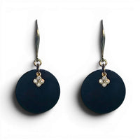Lucerna Onyx Disc Earrings