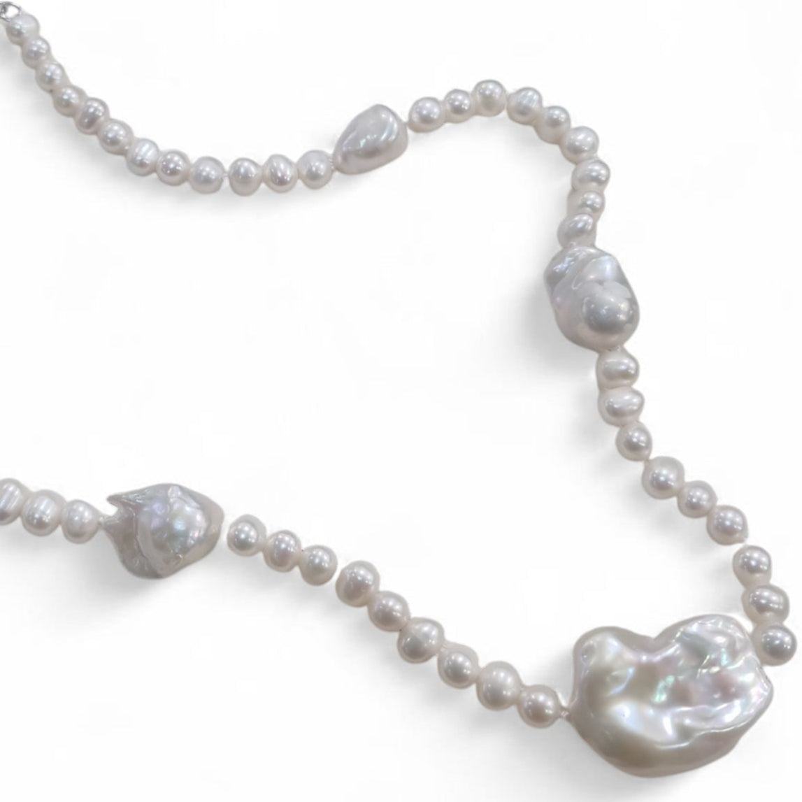 Lucy Organic Baroque Freshwater Pearl Necklace