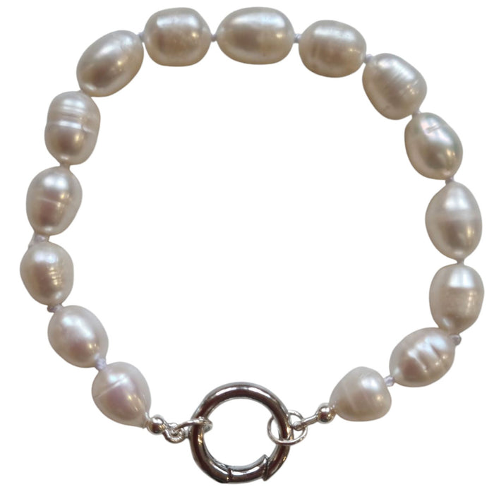 Lush Freshwater Pearl Charm Bracelet