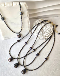 Lustrous Grey Freshwater Pearl Pendant Necklace