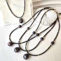 Lustrous Grey Freshwater Pearl Pendant Necklace