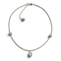 Lustrous White Freshwater Pearl Pendant Necklace