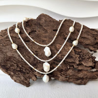 Lustrous White Freshwater Pearl Pendant Necklace