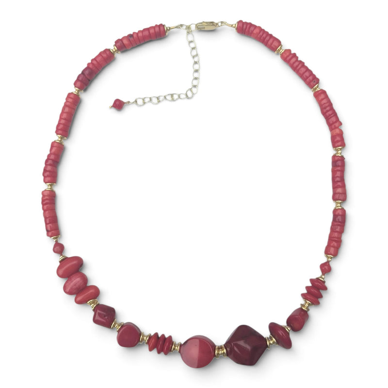 Lyna Red Coral Necklace