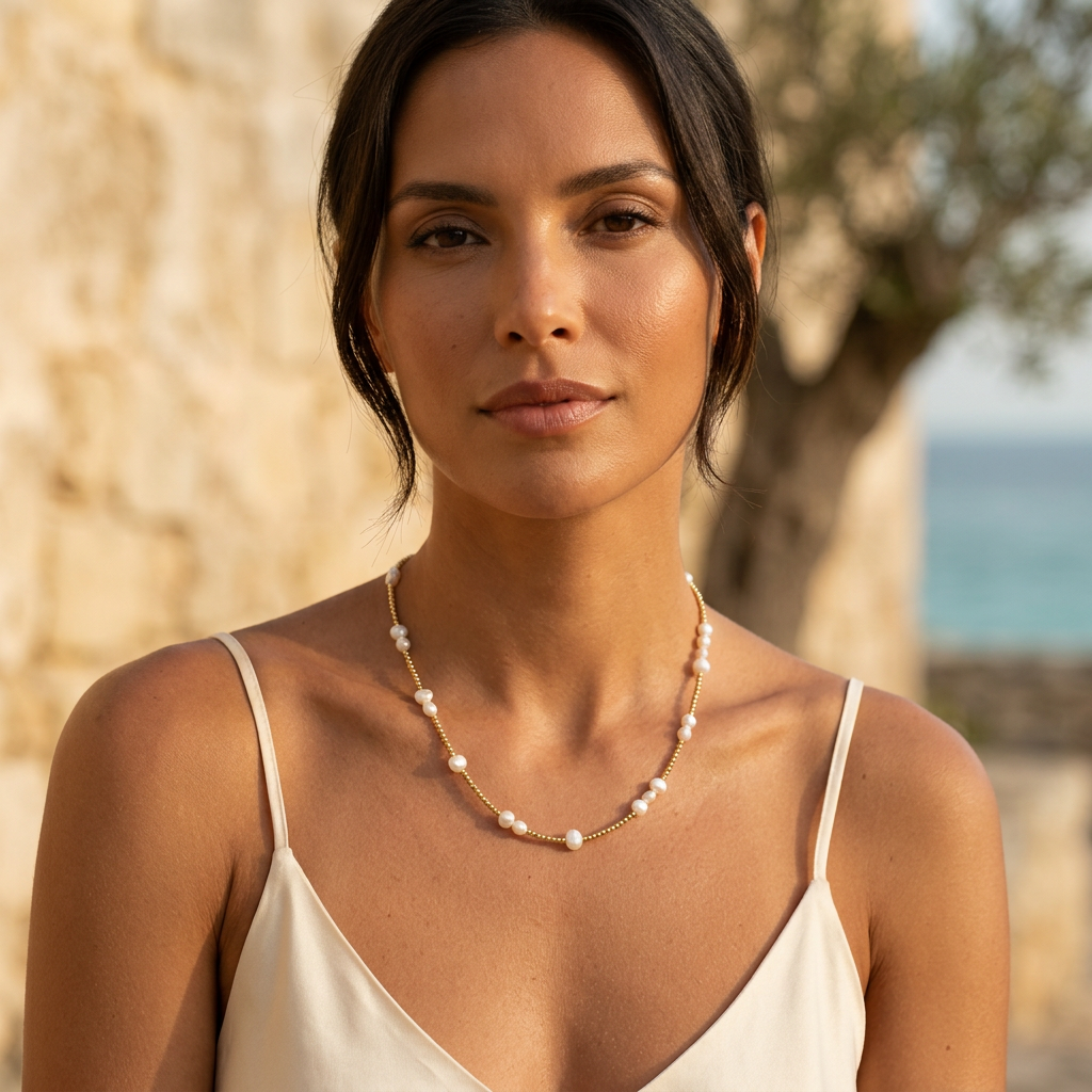 Magnolia Freshwater Pearl Necklace