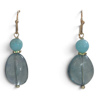 Marea Blue Fluorite and Amazonite Earrings