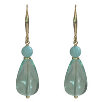Marea Blue Fluorite and Amazonite Earrings