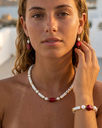 Marevia_Red_Coral_and_Shell_Necklace_Bracelet_and_Earrings