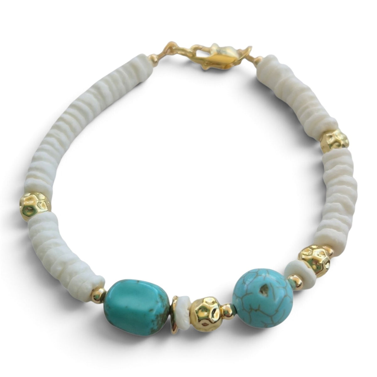 Marevia Turquoise and Shell Bracelets